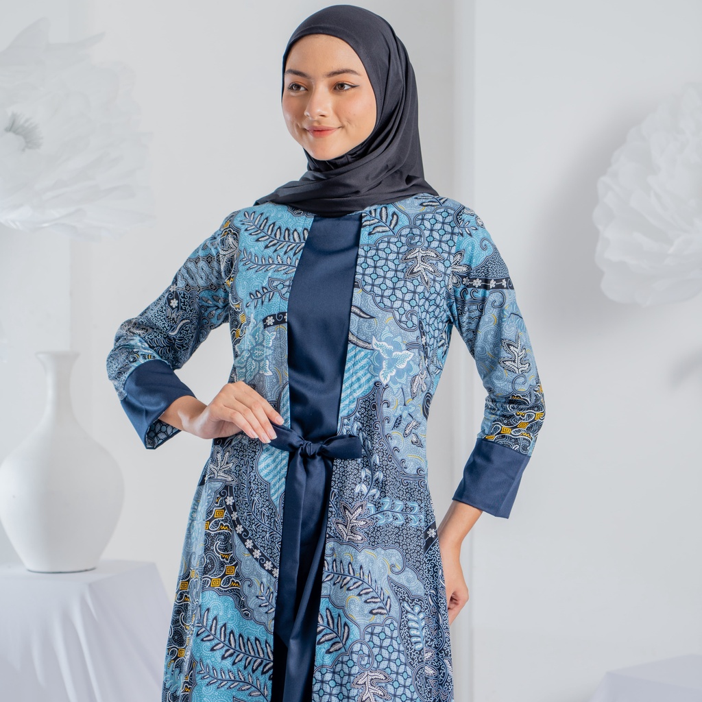 GAMIS BATIK MANDALIKA | ABAYA BATIK BAJU LEBARAN 2023