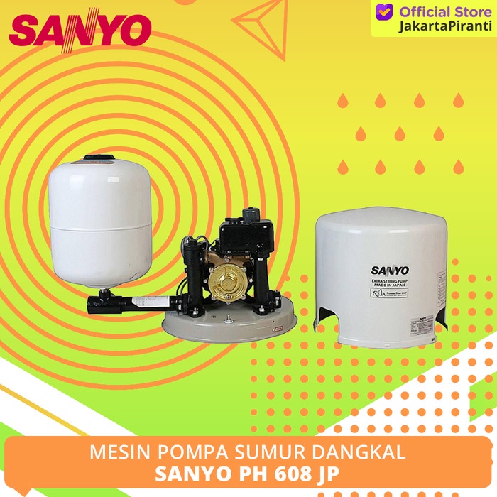 Pompa Sumur Dangkal Sanyo PH 608 JP (Pompa Dorong Sanyo)
