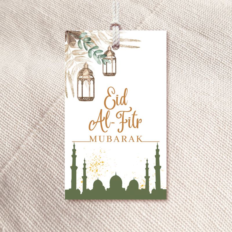 

HANGTAG EID MUBARAK Lebaran Doff Free Tali Rami Hang Tag Idul Fitri Grosir