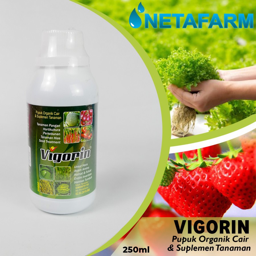 Pupuk Organik Cair &amp; Suplemen Tanaman VIGORIN 250 ml