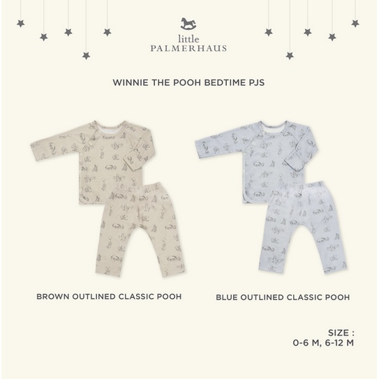 Little Palmerhaus Bed Time Pajamas - Winnie The Pooh Bedtime Pjs Piyama Anak Baju Tidur Piyama