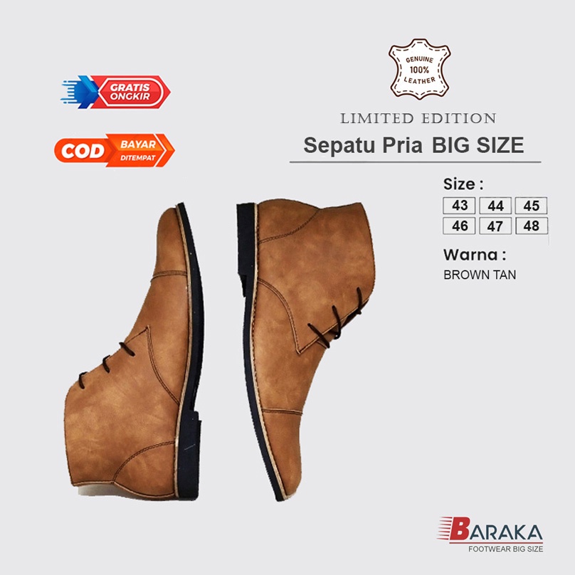 RADOLF X ZAGIB | Sepatu Pria Boots Classic Touring Boot Tali Casual Cowo Ukuran Besar 43-48