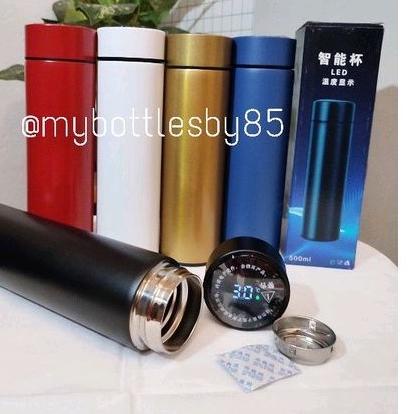 Terlaris termos led suhu,termos termometer,tumbler led suhu glossy,my bottle grosir