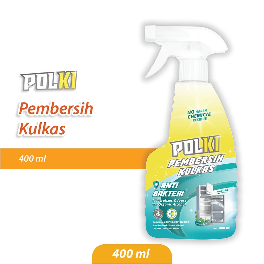 POLKI PEMBERSIH KULKAS 400ML CAIRAN ANTI BAKTERI 400 ML REFRIGERATOR