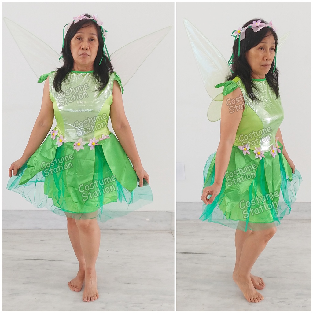 Kostum Tinkerbell / Costume Princess Fairy Peri Peter Pan Wanita Dewasa