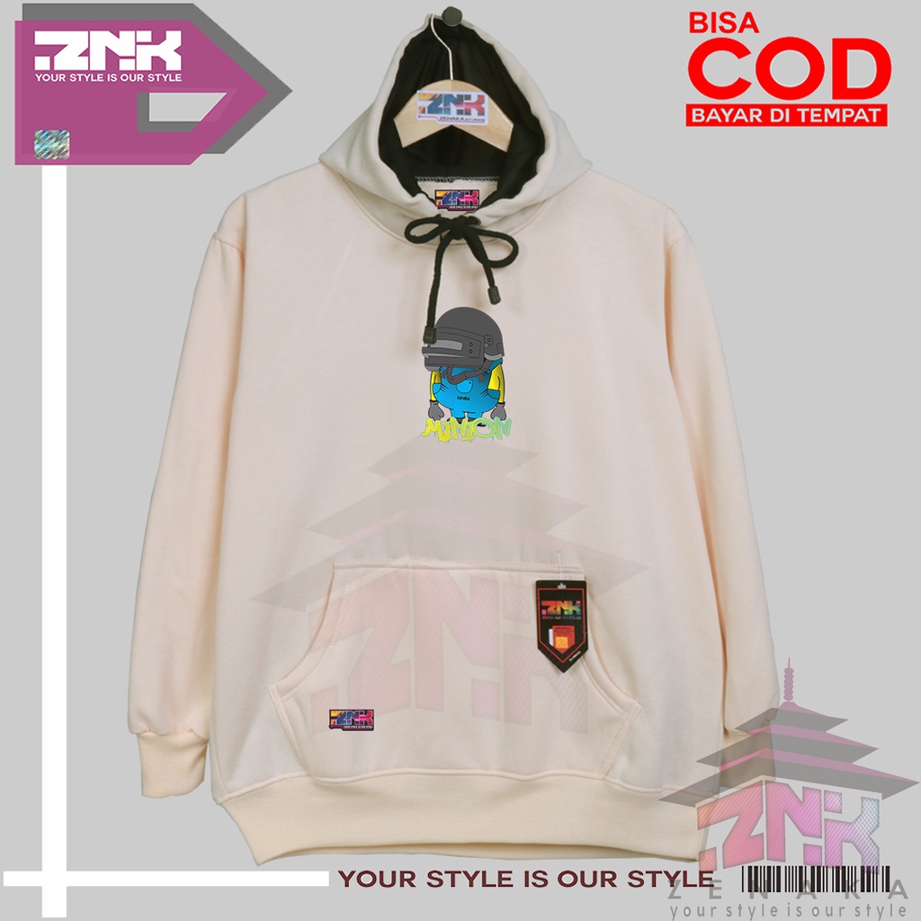 Zenaka Hoodie pria distro aesthetic graffity simple polos warna cream keju Jacket pria distro terbaru Sweater pria distro keren bahan tebal Hoodie pria oversize korean style Jaket pria jumbo big size Sweter wanita kekinian korean style Hoodie wanita tebal