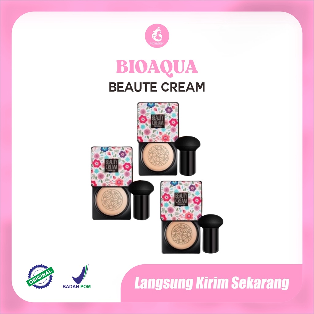 BIOAQUA BB Cushion Whitening Beauty Cream Waterproof Bedak Cushion 20g