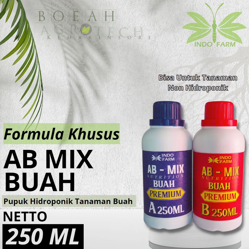 INDO FARM - Pupuk Nutrisi AB Mix Buah Cair 250 ML