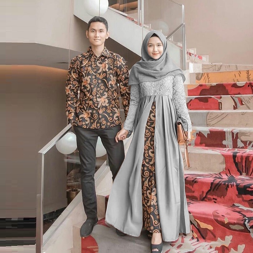 Maura Couple - Sania Ruffle Batik Couple ori Ndoro jowi DNT Garansi Termurah Shopee - Couple SARWENDAH