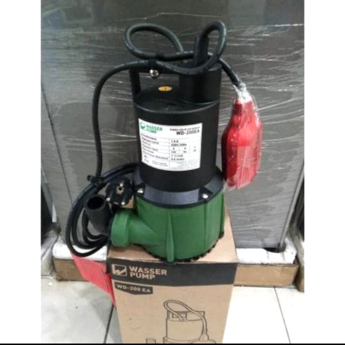 MESIN AIR KURAS/MESIN POMPA CELUP "WASSER WD-200EA " (200WATT)OTOMATIS #ORIGINAL