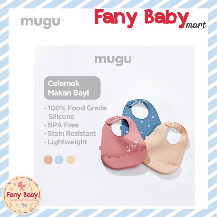 MUGU SILICONE BIB - CELEMEK MAKAN BAYI