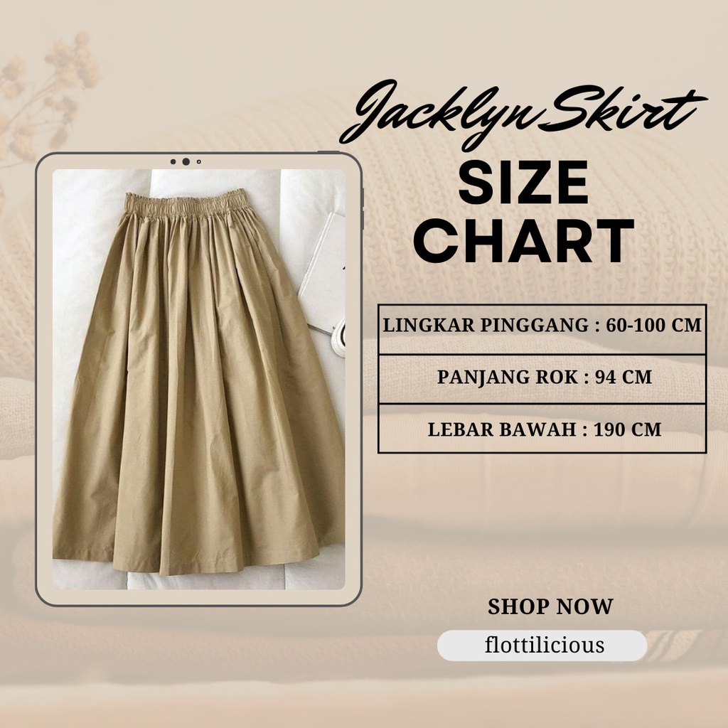 JACKLYN SKIRT / ROK WANITA / BAHAWAN KEKINIAN / FASHION MUSLIM