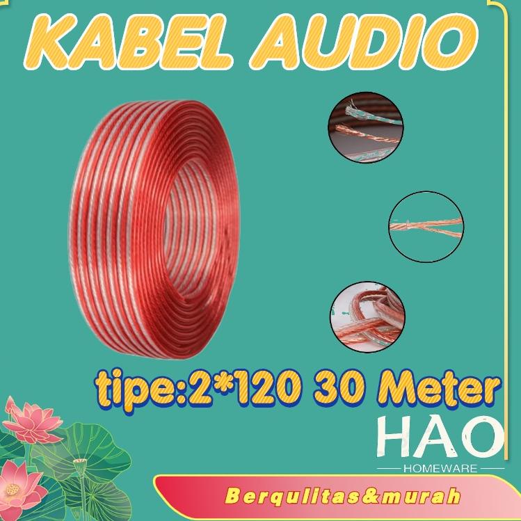 ➼ Kabel listrik transparan/kabel audio/super promo   30Meter/kabel transparan/kabel music ֍