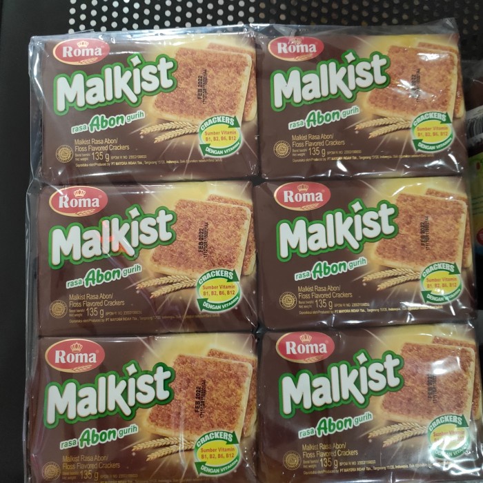 

ROMA Crackers Malkist Abon Pack 135gr