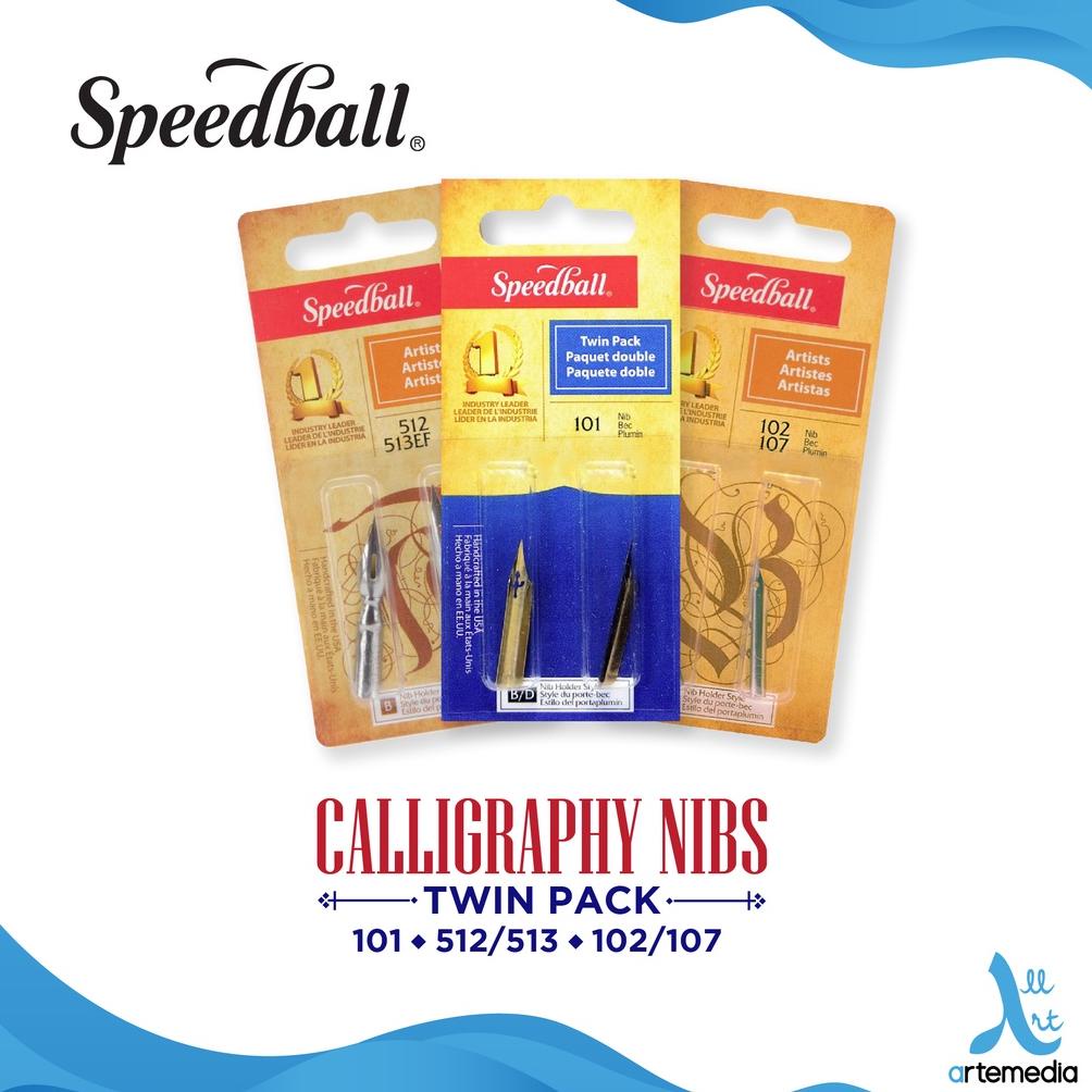 

Mata Pena Kaligrafi Speedball Calligraphy Nib Twin Pack
