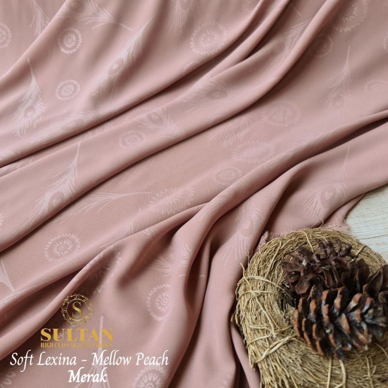 kain abaya soft lexus / lexina emboss  (per setengah meter)