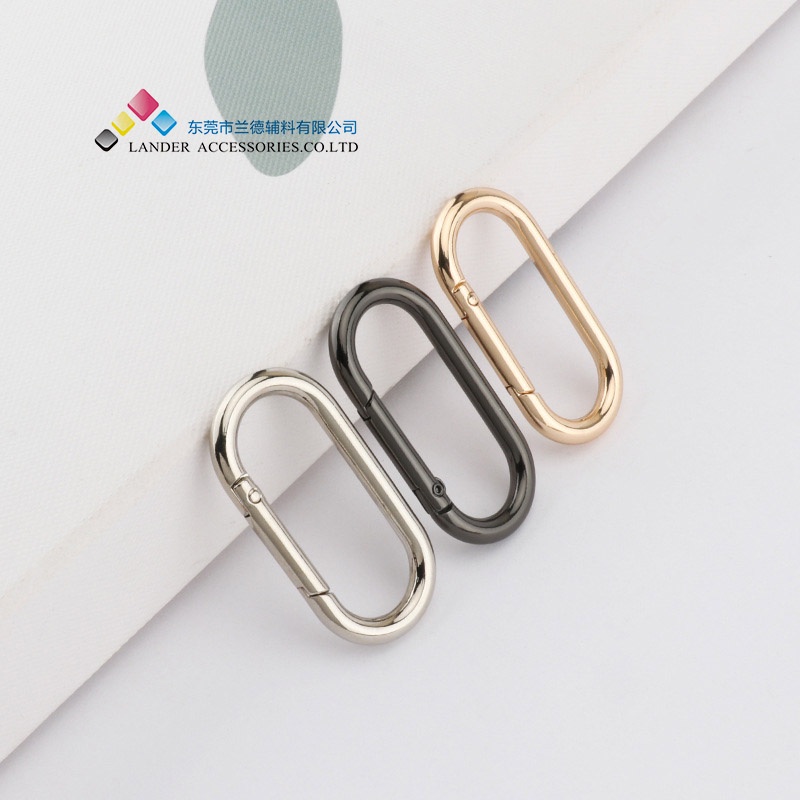 Kew-kew Ring Oval Alloy Cantelan Tas Kaitan Tas Carabiner Pria Wanita LANDER / Dogclips / BG-33