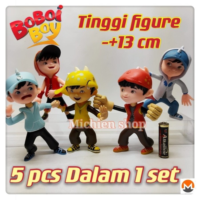 Figure Action Figure Boboiboy Mainan Boboboy Set Isi 5 Figur