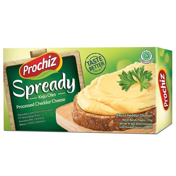 Prochiz Spready Keju Oles Cheese Cheddar Cream 160gr