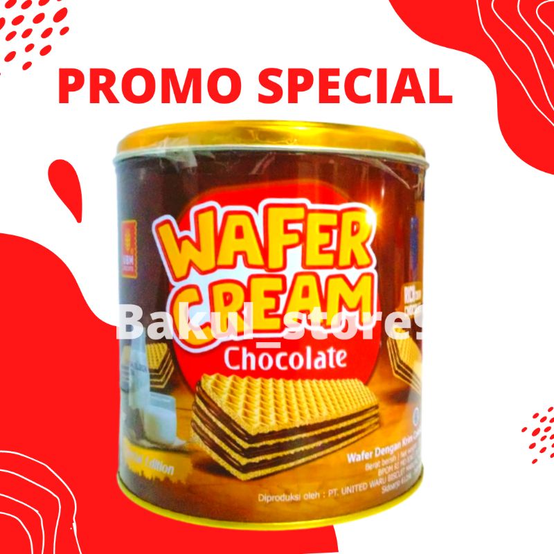 UBM WAFER CREAM CHOCOLATE 300 GRAM KALENG TERMURAH