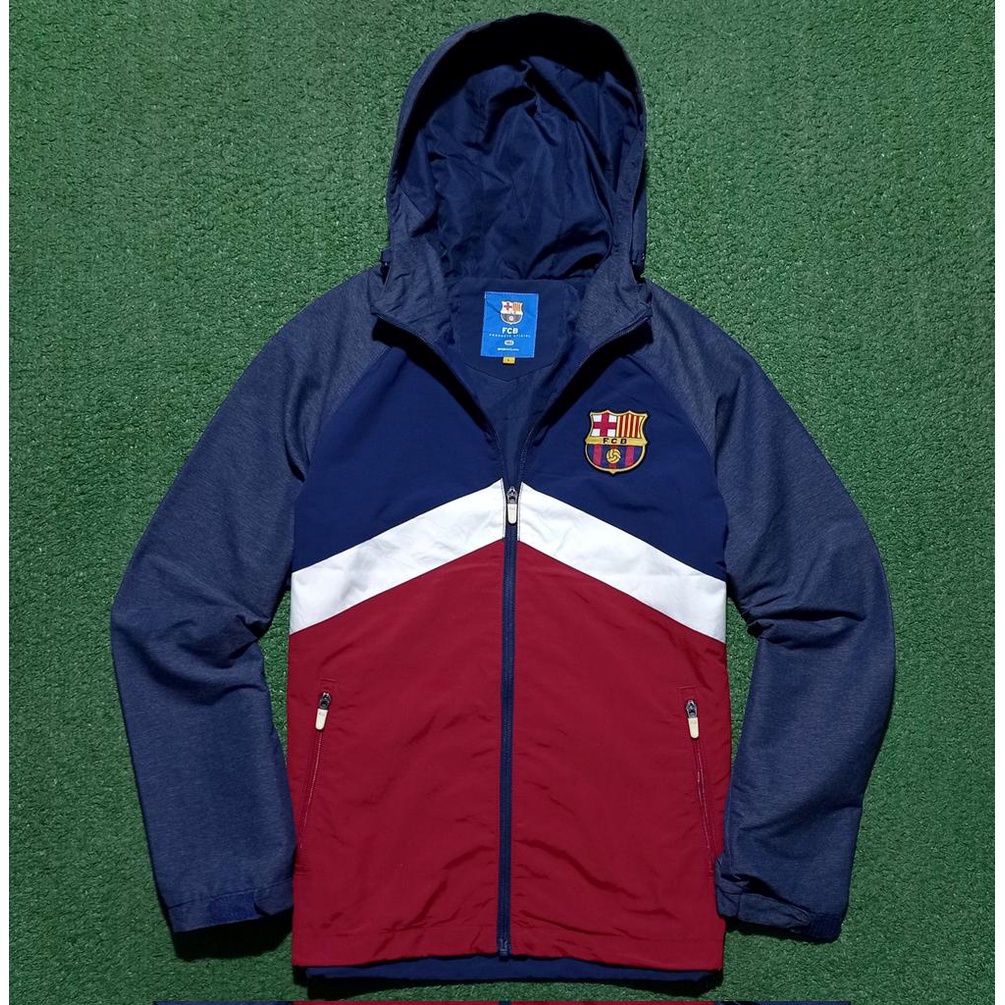 Jaket FC Barcelona Leisure Outdoor Jacket Waterproof Windproof Original