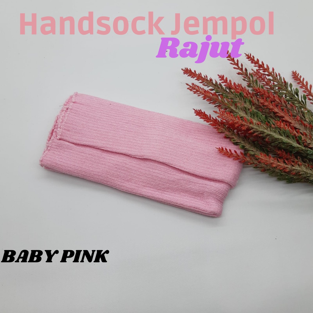 Manset Tangan Handsock Jempol Rajut Permium