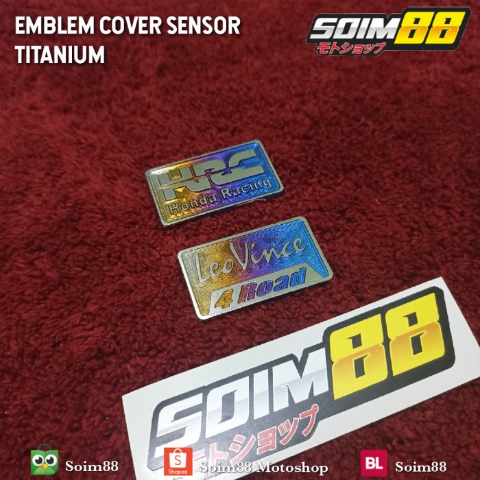 EMBLEM COVER SENSOR TITANIUM VARIO/PCX CBU 125/150