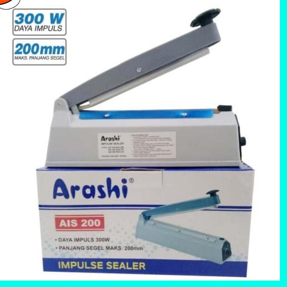 ➫ ALAT PRESS PLASTIK MINI 20CM IMPULSE SEALER AIS 200 ARASHI ♪