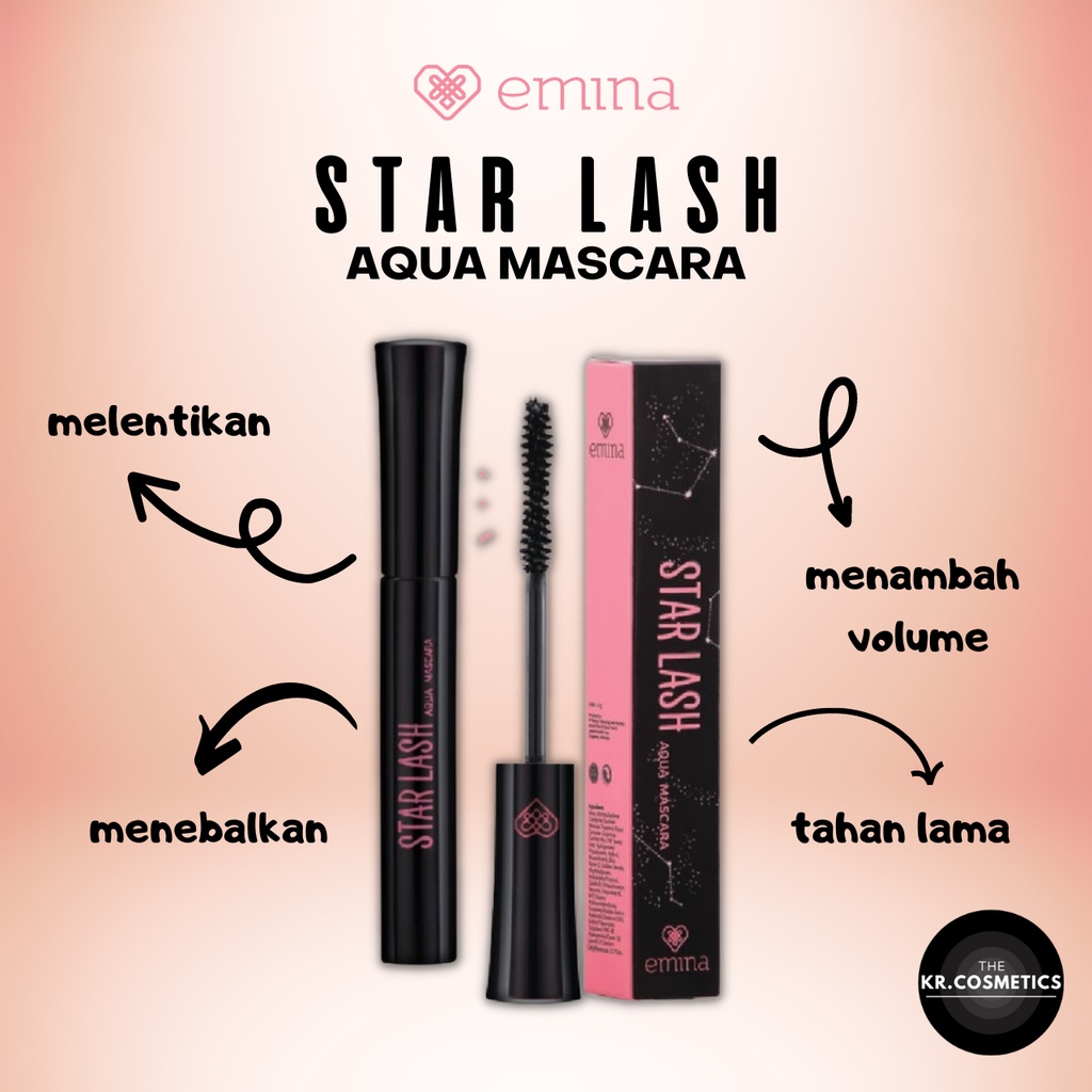 EMINA eye Star Lash waterproof Aqua Mascara 5 gr