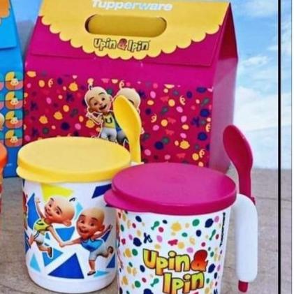 Tupperware Upin Ipin Mug with spoon
