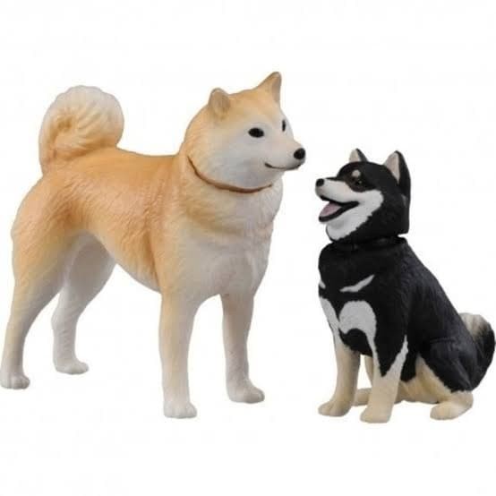 Miniatur Anjing Hachiko Tomica Ania Shiba Inu And Mame Shiba Inu AP 01