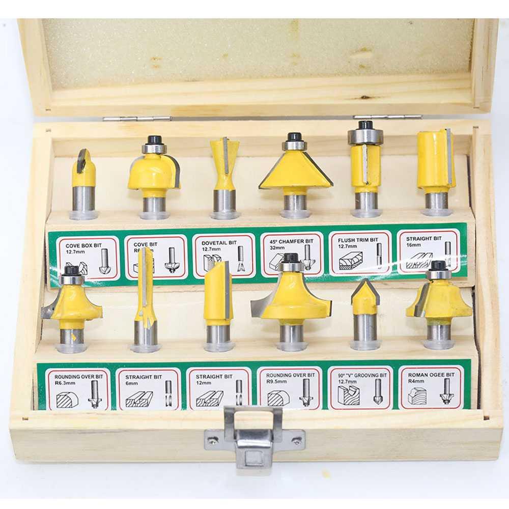 Mata Bor Drill Bit Mitter Router Bit Milling Tool 8mm 12PCS - TCA12