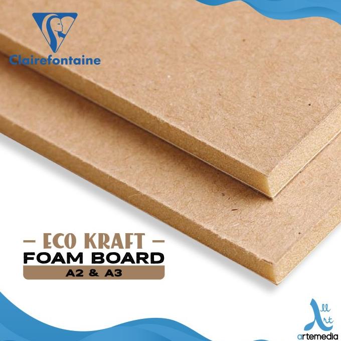

Clairefontaine Eco Kraft Foam Board Brown Bahan Maket Papan Busa