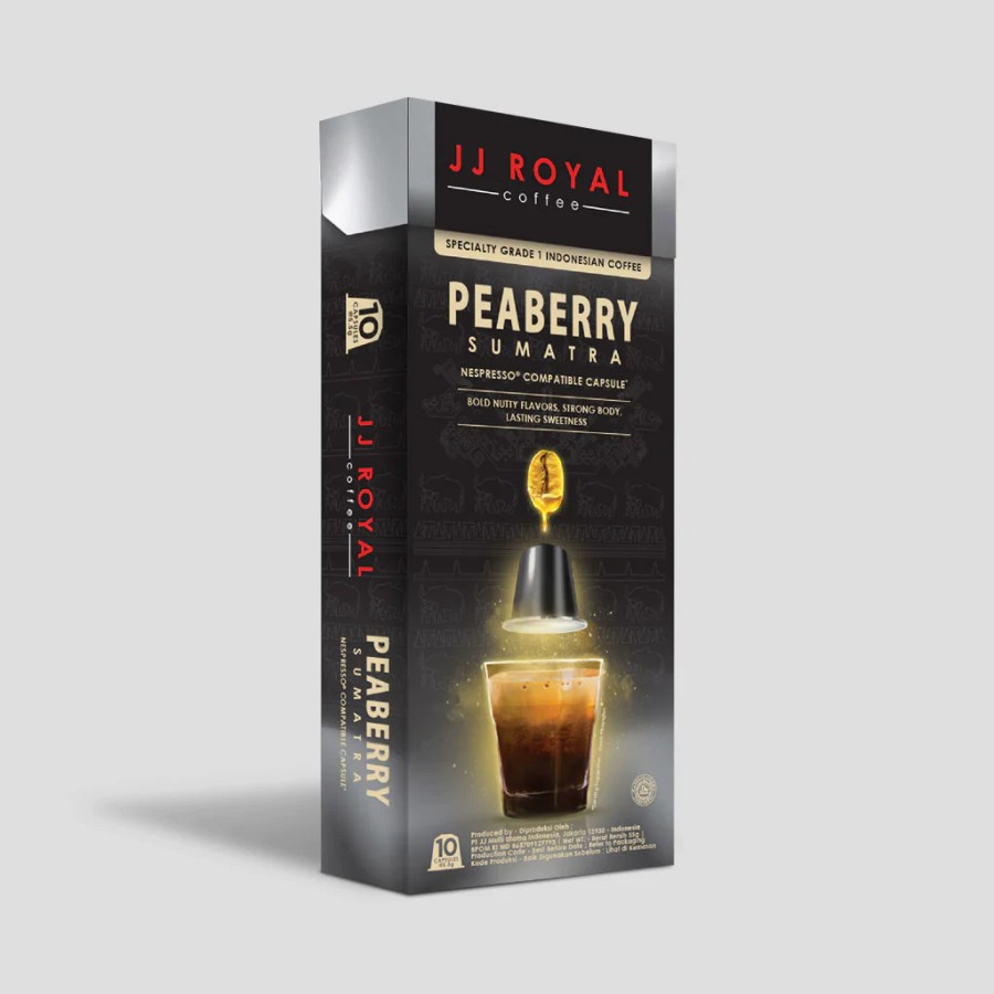 

JJ ROYAL Peaberry Sumatra Robusta Coffee (10 Capsules)