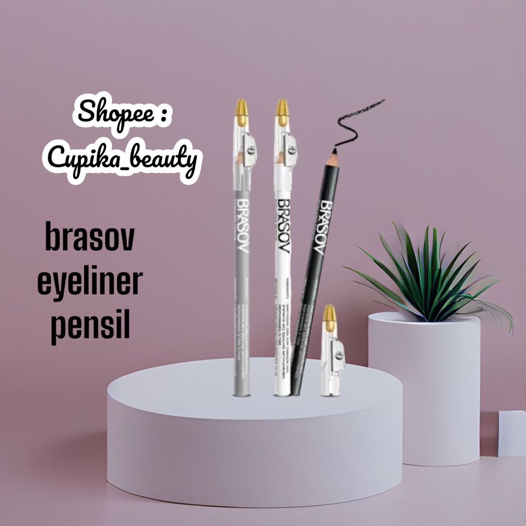 &lt;po,x/ls&gt; eyeliner pensil brasov putih - brasov pencil eyeliner white color