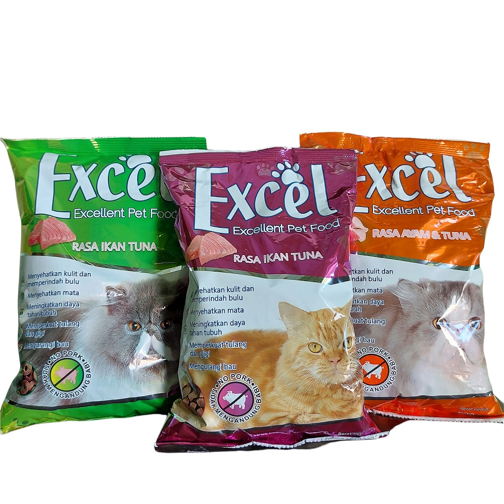 Makanan Kucing Excel 250 Gram - Makanan Kering Kucing Kitten Excel 250gr