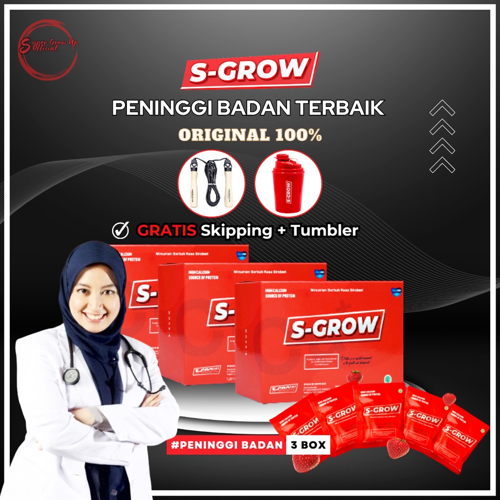 Susu Peninggi Badan Dewasa S GROW Original BPOM