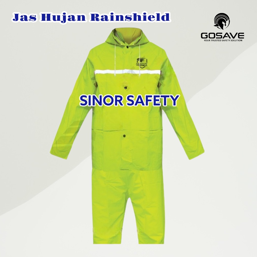 Jas Hujan RAINSHIELD Industrial Safety Raincoat Baju Celana Motor