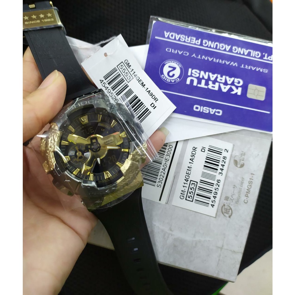 Jam Tangan Pria Casio G-Shock GM-114GEM-1A9DR/ GM-114GEM-1A2DR Original