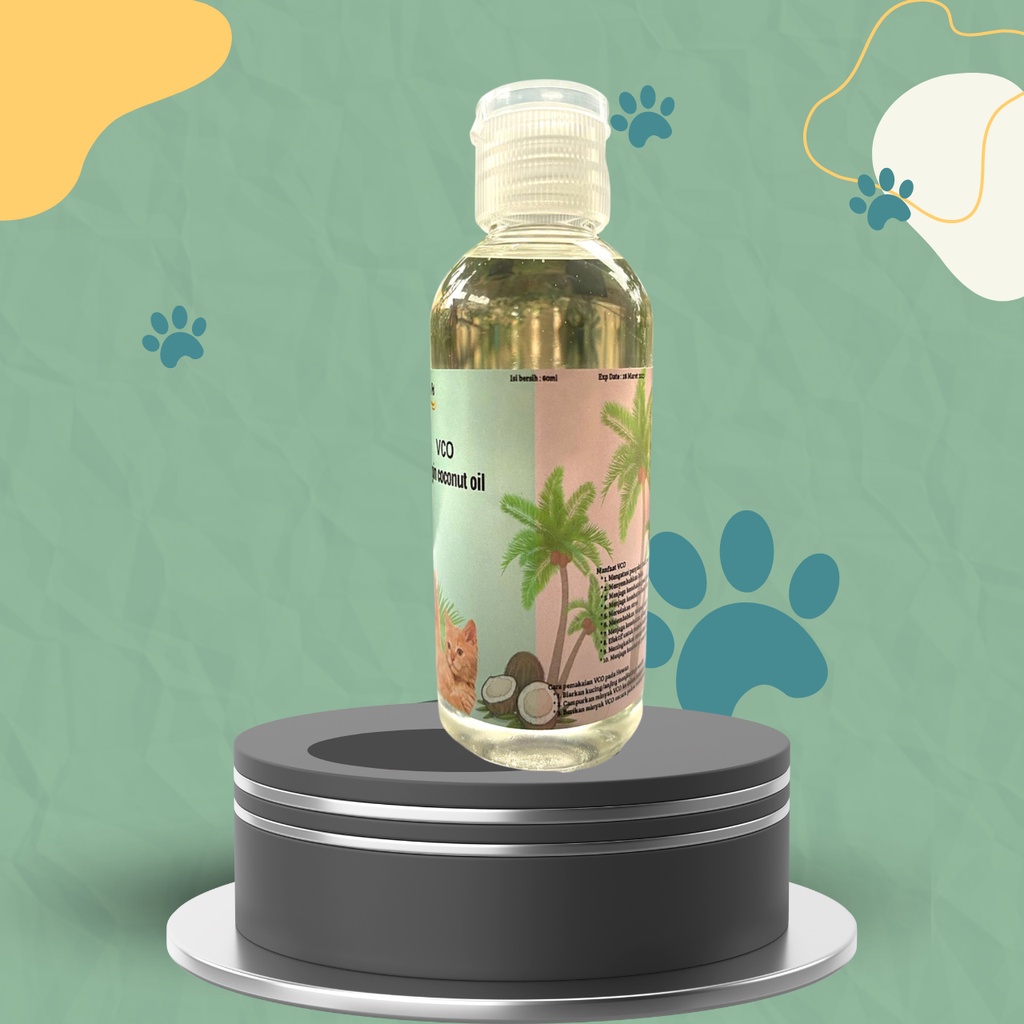 60ml - VCO (VIRGIN COCONUT OIL) / MINYAK KELAPA / KESEHATAN ANJING DAN KUCING