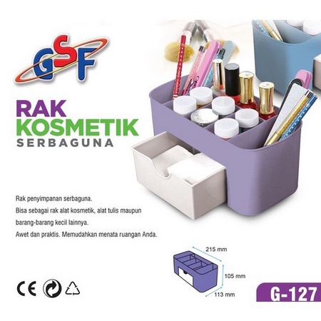 Rak Kosmetik GSF 127makassar Rak Kosmetik Plastik / Rak Makeup Plastik / Rak Kosmetik Laci / Rak Kos