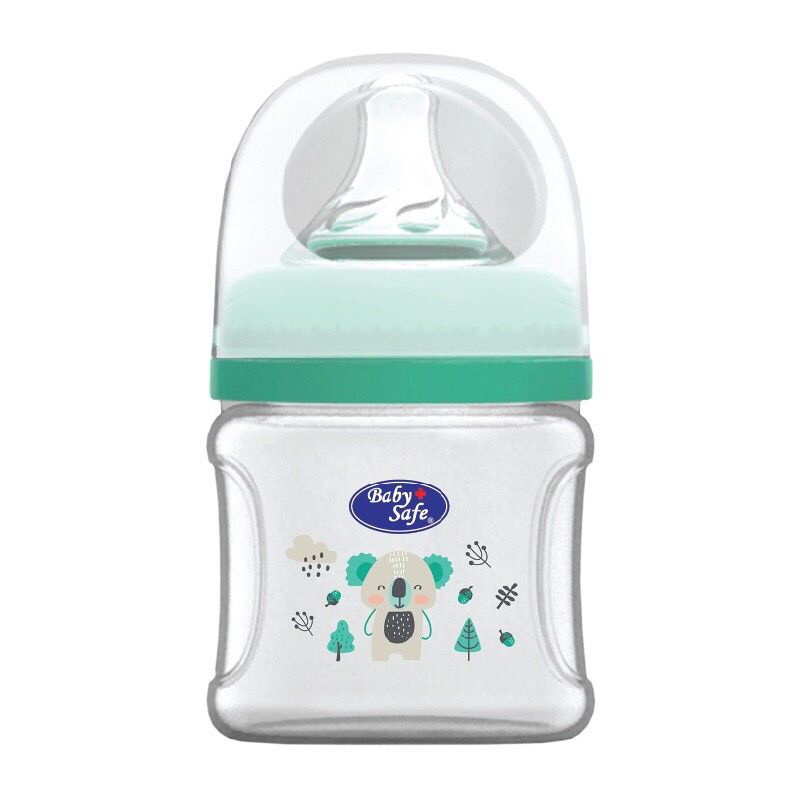 BABY SAFE bottle botol susu wide neck WN07 120ml WN08 250ml - Botol Susu Bayi / Leher Dot Lebar