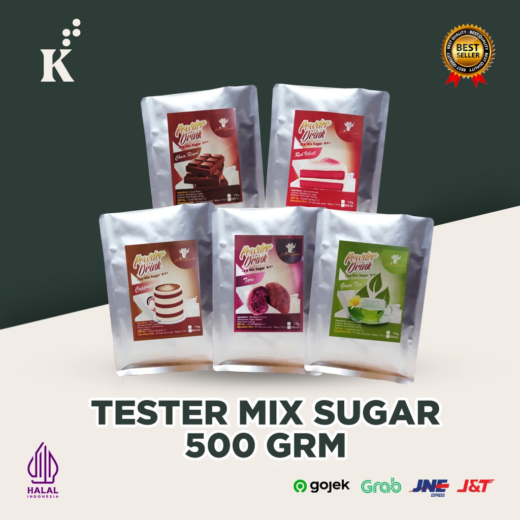 Bubuk Minuman Bubble Drink Berkualitas Javaland TESTER Mix Sugar