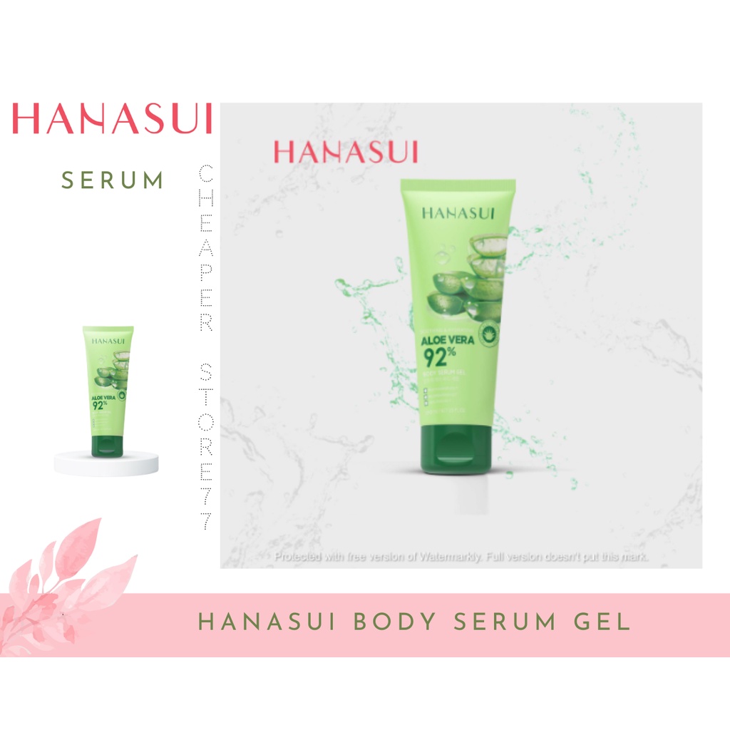 HANASUI BODY SERUM GEL 200 ML - ALOE VERA - SAKURA - VITAMIN C