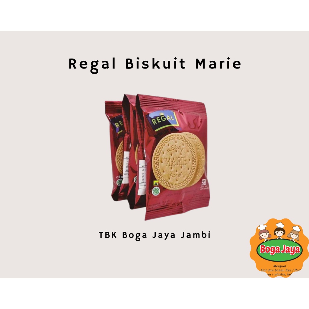 

REGAL MARIE BISKUIT RENCENG [KEMASAN 12gr]