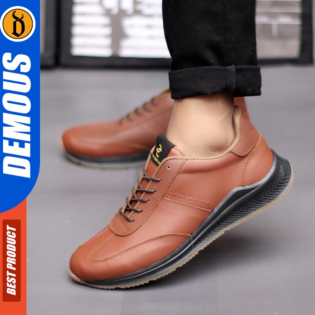 DEMOUS Sparda - Sepatu Pria Sneakers Casual Kulit Asli