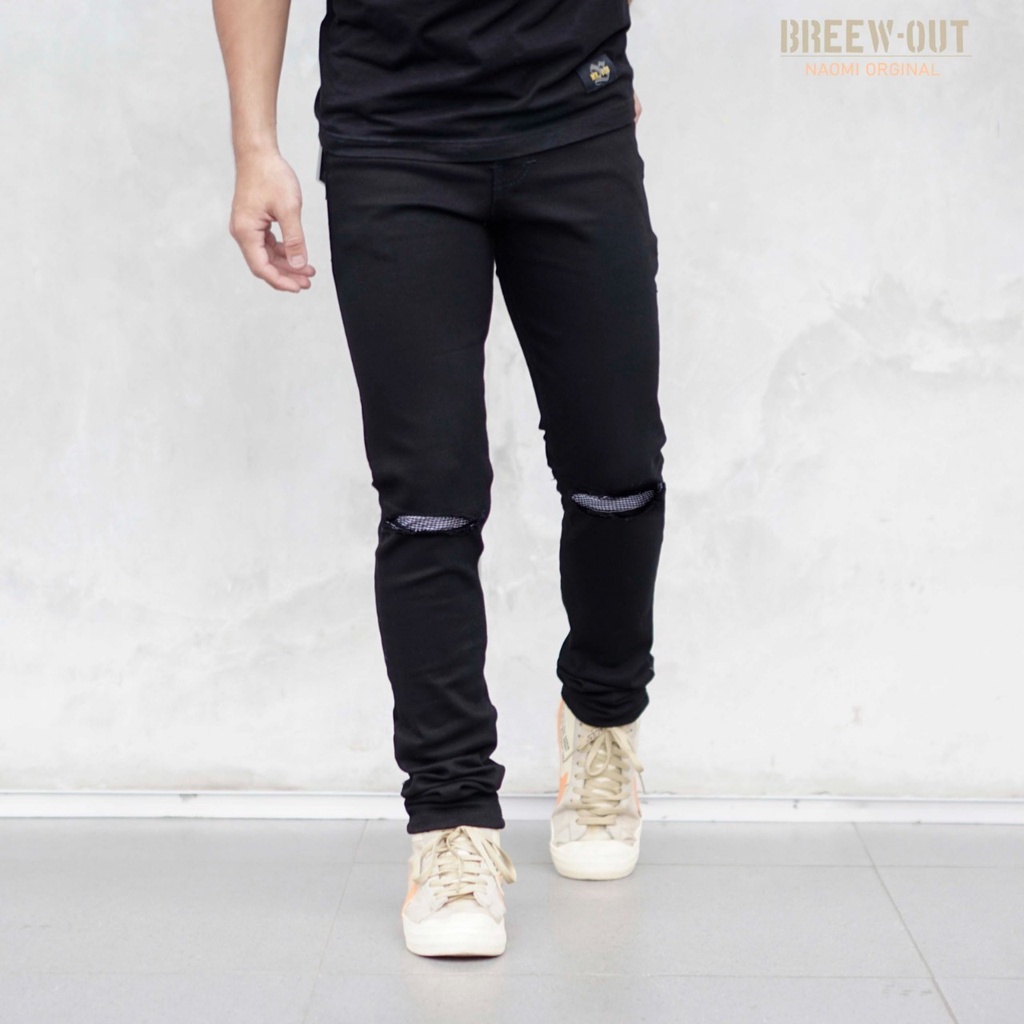 RDDSTORE Celana Jeans sobek sobek / jeans sobek pria / ripped jeans / celana panjang pria / celana s