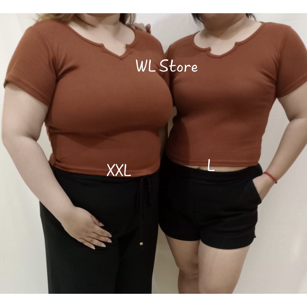 WL STORE / CROP TOP JUMBO / BAJU CROP / KAOS WANITA / KAOS CROP / KROP TOP BIG / KAOS CROP / LANNA