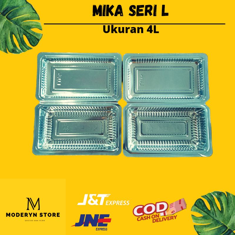 MIKA 4L / MIKA PLASTIK / MIKA KUE / MIKA MAKANAN / MIKA BENING (isi 100)
