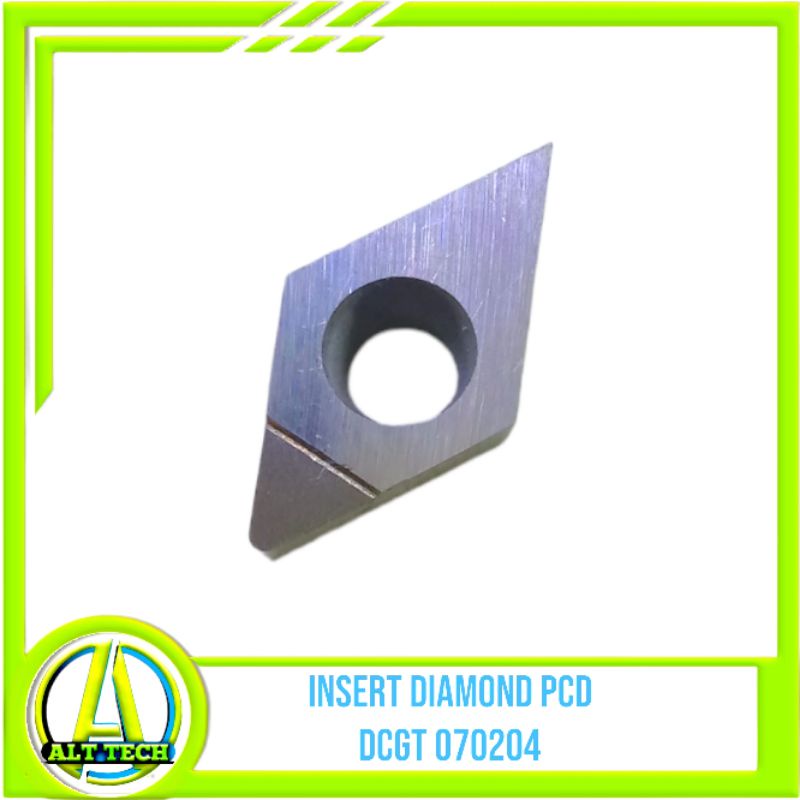 Insert DCGT 070204 Pcd Insert Kinclong Diamond Bukan Cbn Pahat Bubut